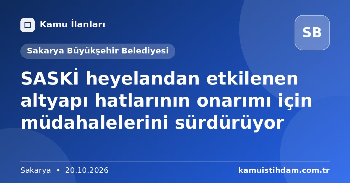 SASKİ heyelandan etkilenen altyapı hatlarının onarımı için müdahalelerini sürdürüyor - Sakarya Büyükşehir Belediyesi